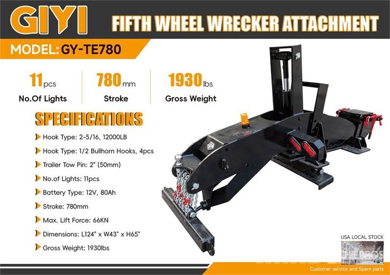  GIYI GY-TE780 Fifth Wheel Wrecker Attachment (Unus Transportes - Outros
