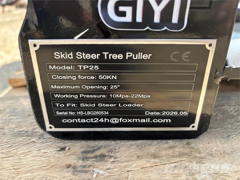 GIYI GY-TP45 25 in Skid Steer Post Puller (Unused) Drugi deli