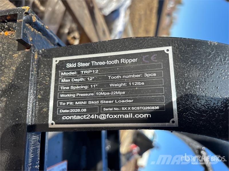 GIYI GY-TRP12 Mini Skid Steer Ripper Scarifier (Un Escarificadores