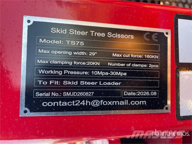 GIYI GY-TS75 29 in Skid Steer Tree Shear (Unused) Schneidwerkzeuge