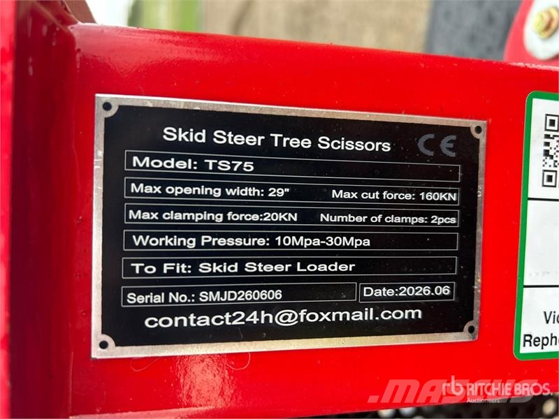 GIYI GY-TS75 29 in Skid Steer Tree Shear (Unused) Scharen
