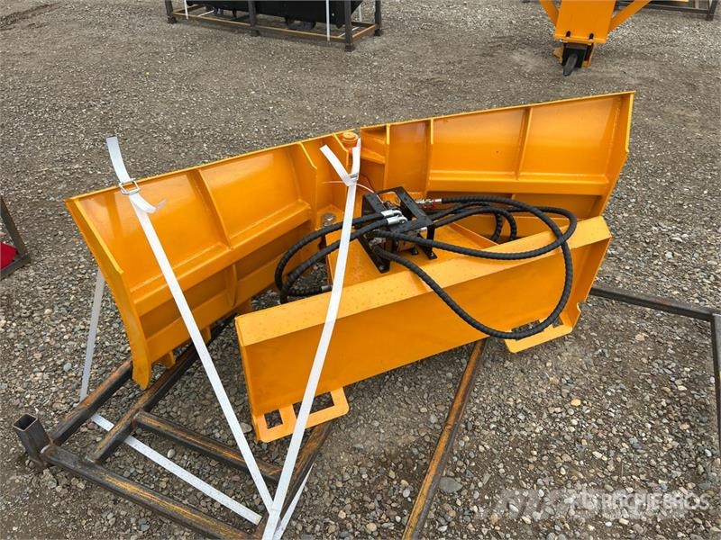  GIYI GY-VSB74 74 in V-Shaped Skid Steer Snow Blade Lumiaurat