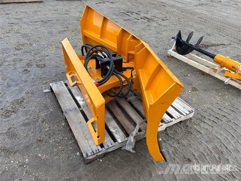 GIYI GY-VSB74 74 in V-Shaped Skid Steer Snow Blade Kar küreme biçaklari