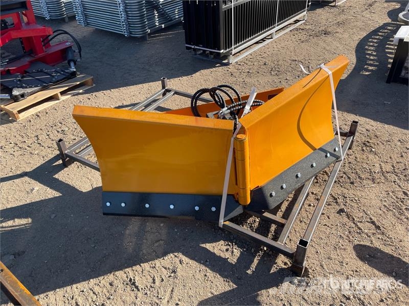 GIYI GY-VSB74 74 in V-Shaped Skid Steer Snow Blade Lâminas e arados de neve