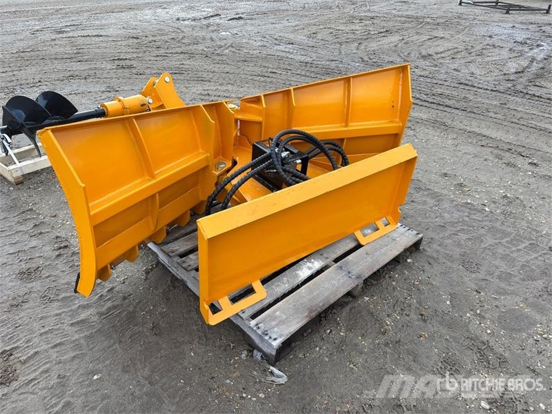 GIYI GY-VSB74 74 in V-Shaped Skid Steer Snow Blade Kar küreme biçaklari
