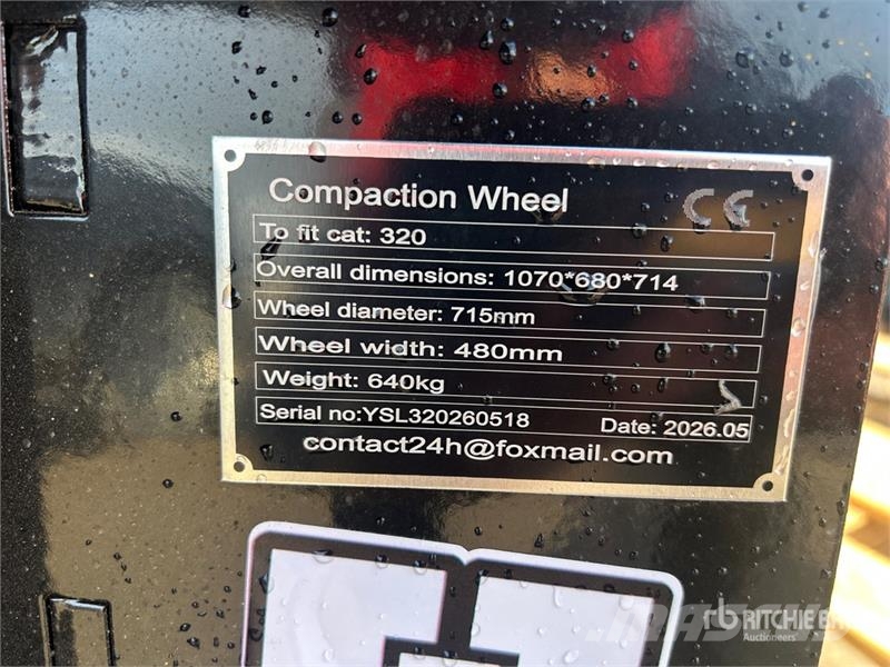 GIYI GY-W320 18 in Excavator Compaction Wheel (Unu Drugi deli