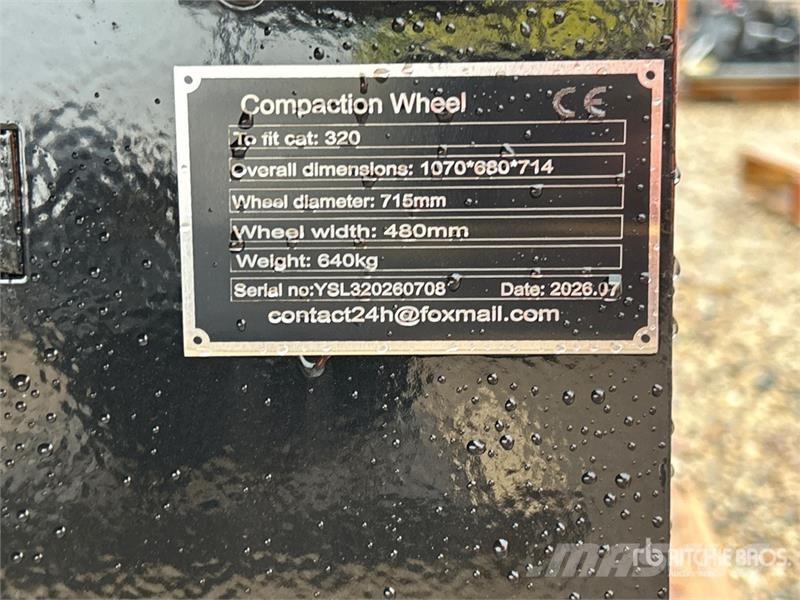  GIYI GY-W320 20 in Excavator Compaction Wheel - Fi Drugi deli