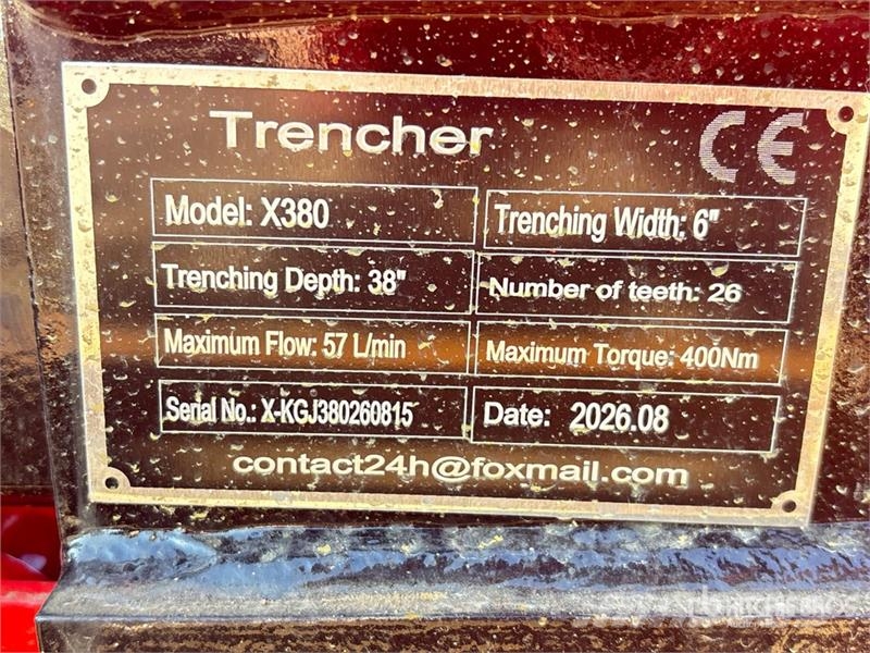 GIYI GY-X39 38 in Mini Skid Steer Trencher (Unused Trenchers