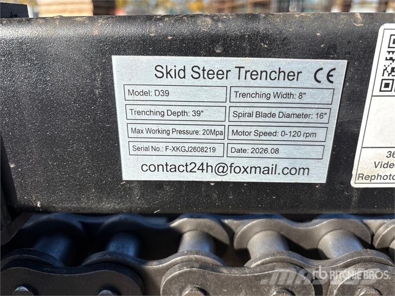GIYI GY-X39 39 in Mini Skid Steer Trencher (Unused Árokásók