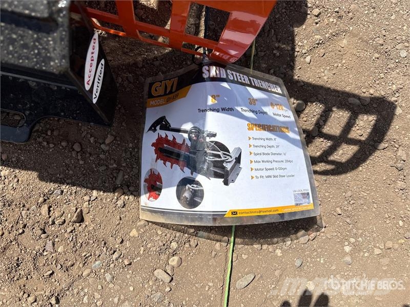 GIYI GY-X39 39 in Mini Skid Steer Trencher (Unused Trancheuse