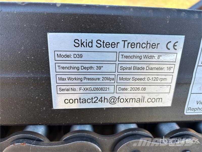 GIYI GY-X39 39 in Mini Skid Steer Trencher (Unused Grabenfräse