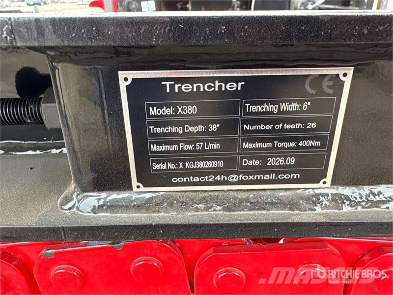 GIYI GY-X39 39 in Mini Skid Steer Trencher (Unused Grabenfräse