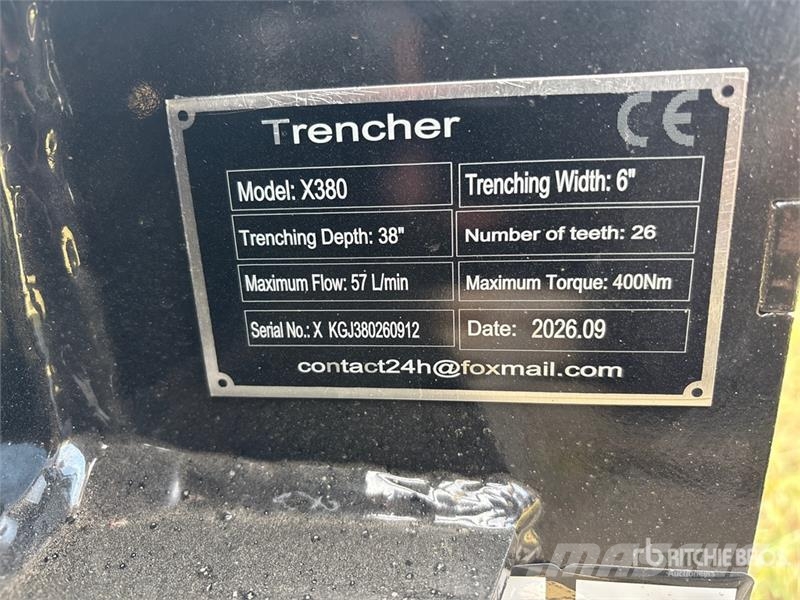 GIYI GY-X39 39 in Mini Skid Steer Trencher (Unused Grabenfräse