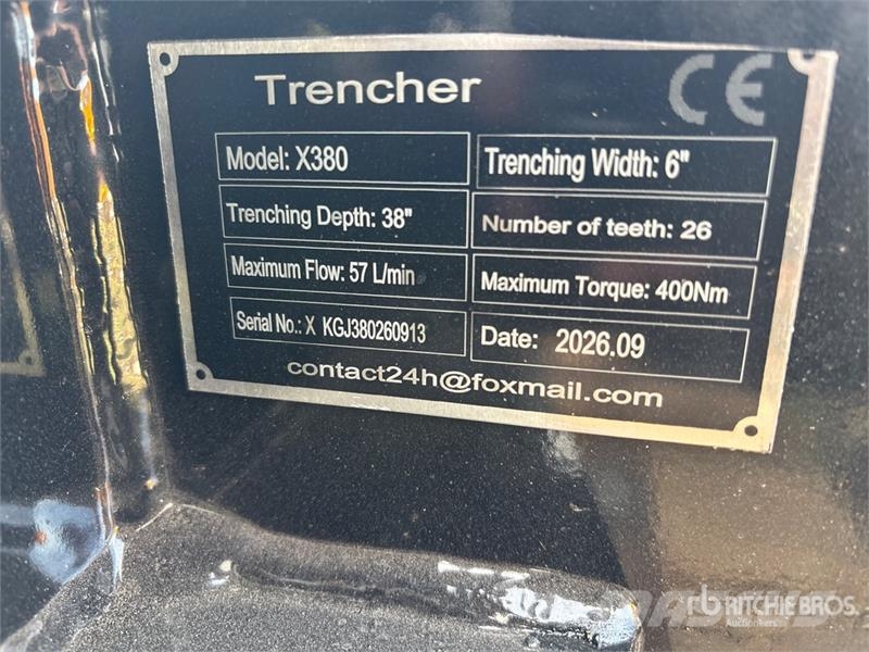  GIYI GY-X39 39 in Mini Skid Steer Trencher (Unused Árokásók