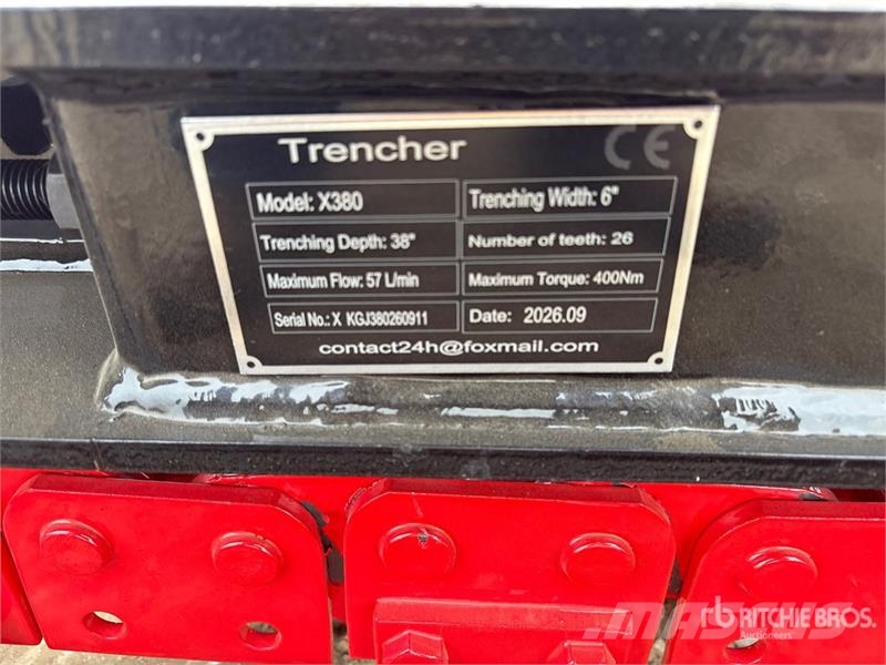 GIYI GY-X39 39 in Mini Skid Steer Trencher (Unused Grabenfräse