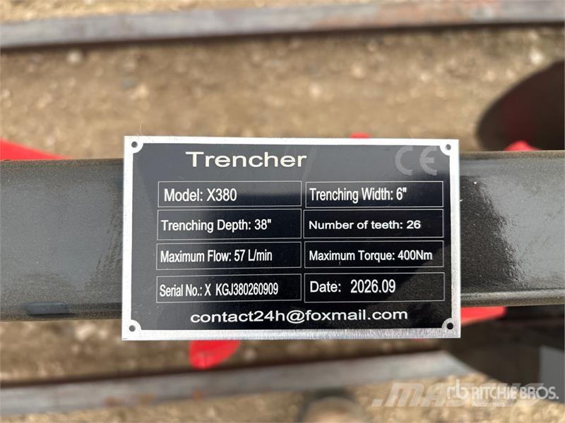 GIYI GY-X39 39 in Mini Skid Steer Trencher (Unused Grabenfräse