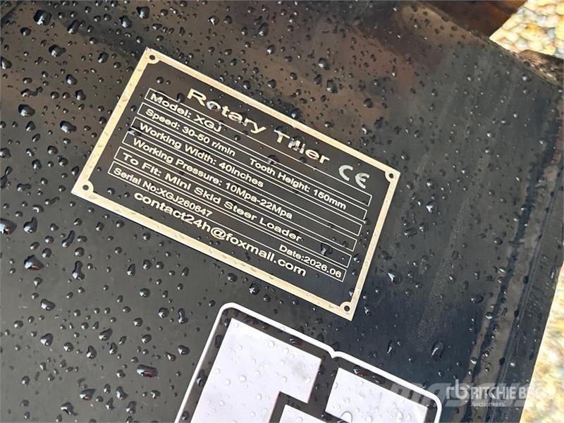 GIYI GY-XGJ 40 in Mini Skid Steer Tiller (Unused) Почвеные фрезы