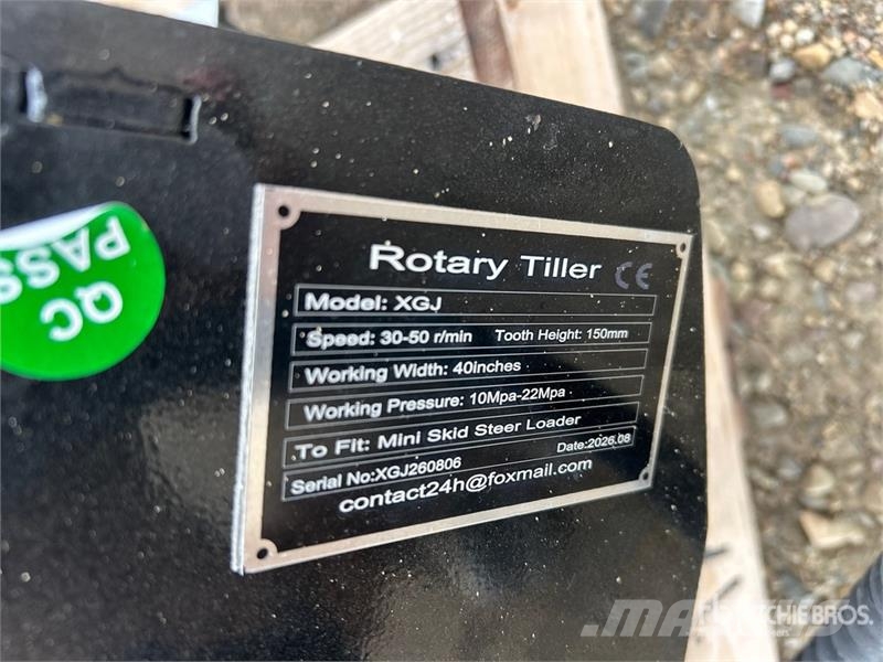  GIYI GY-XGJ 40 in Mini Skid Steer Tiller (Unused) Почвеные фрезы