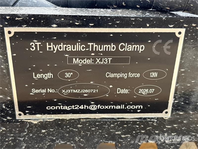  GIYI GY-XJ3T 30 in Hydraulic Cat 3T Excavator Thum 挖斗
