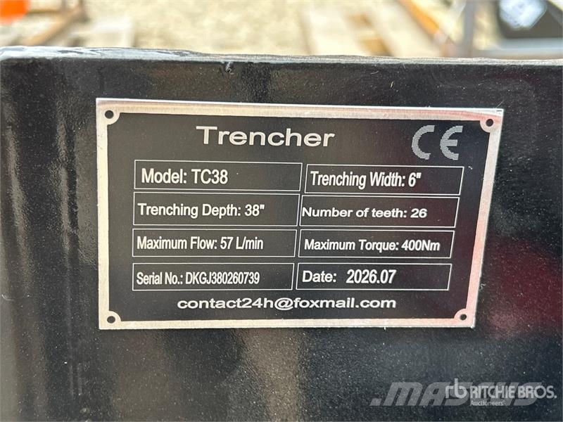 GIYI GY-Y D380 38 in Skid Steer Trencher (Unused) Rovokopači freze za kanale Trenčeri
