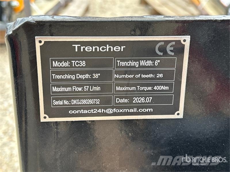  GIYI GY-Y D380 38 in Skid Steer Trencher (Unused) Rovokopači freze za kanale Trenčeri