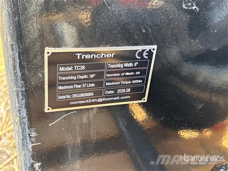 GIYI GY-Y D380 38 in Skid Steer Trencher (Unused) Valetadeiras