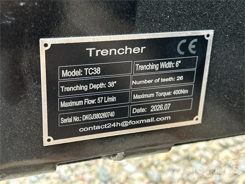  GIYI GY-Y D380 38 in Skid Steer Trencher (Unused) Rovokopači freze za kanale Trenčeri