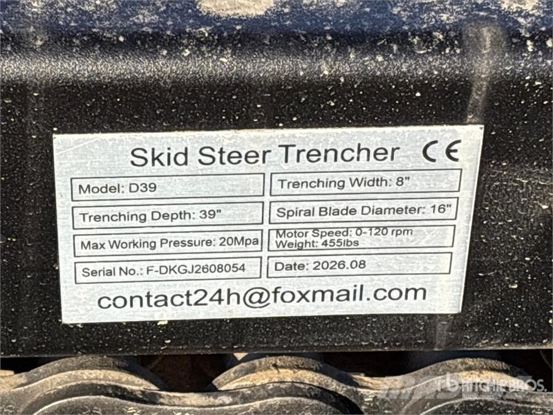 GIYI GY-Y D380 Skid Steer Trencher (Unused) Kjedegravere