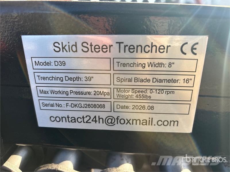 GIYI GY-Y D380 Skid Steer Trencher (Unused) Grabenfräse