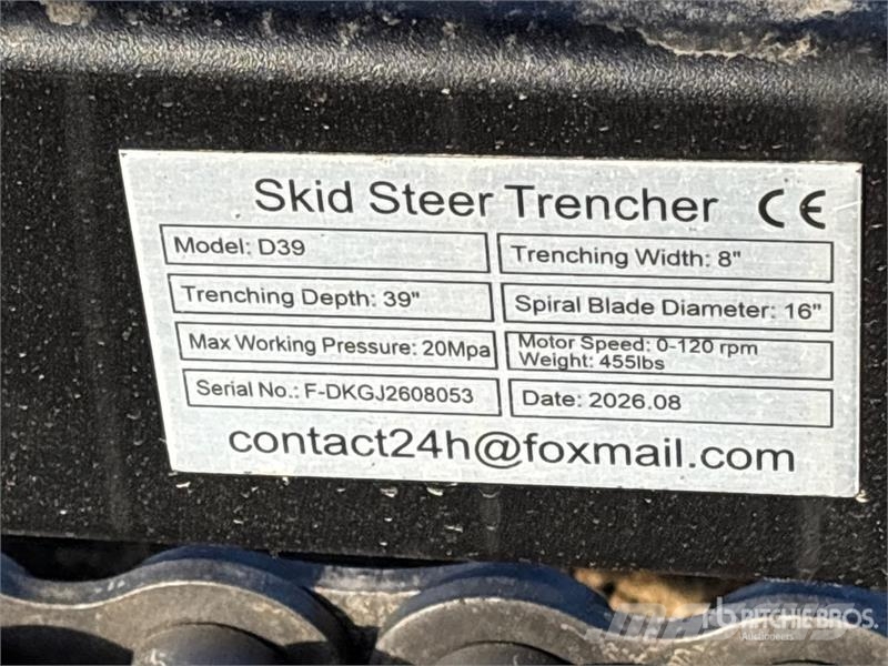  GIYI GY-Y D380 Skid Steer Trencher (Unused) Rovokopači freze za kanale Trenčeri