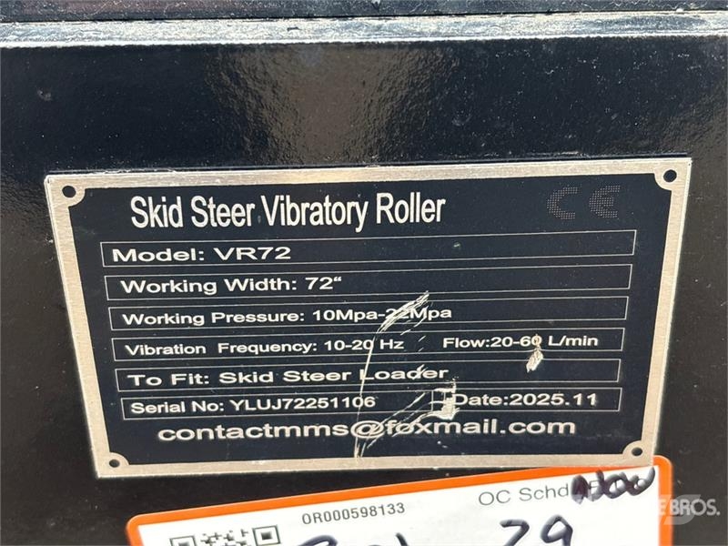  GIYI VR72 72 in Vibratory Roller مكونات أخرى