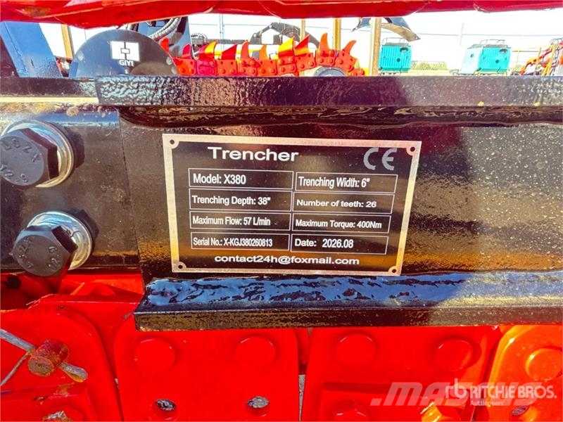 GIYI X380 38 in Mini Skid Steer Trencher (Unused) Trenchers