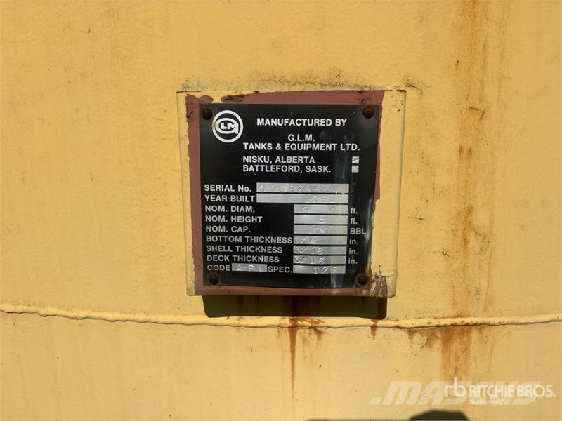 GLM 100 bbl Steel Tank 연료 및 첨가제 탱크
