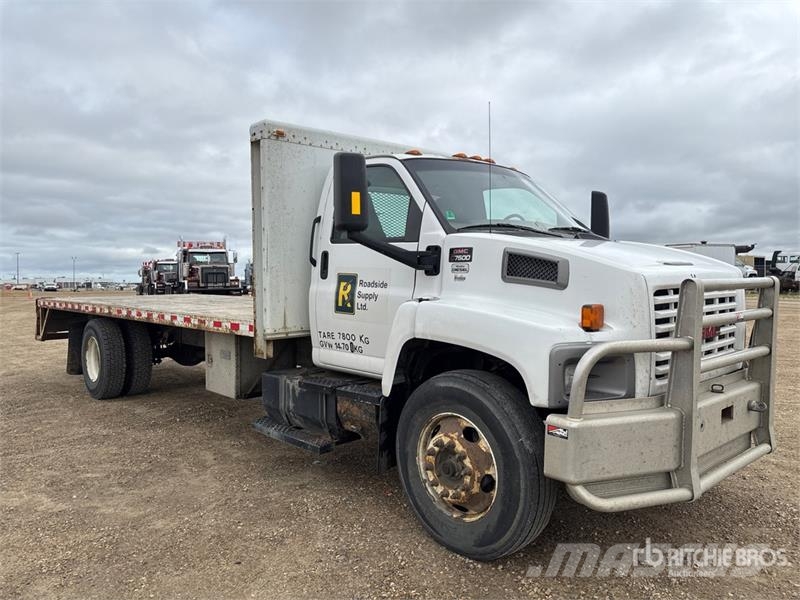 GMC C7500 4x2 Flatbed Truck Lastbil med lad/Flatbed