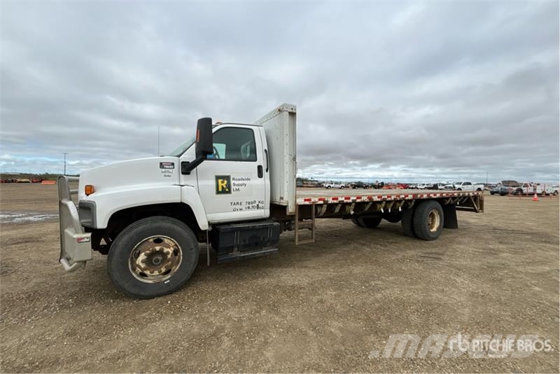 GMC C7500 4x2 Flatbed Truck Lastbil med lad/Flatbed