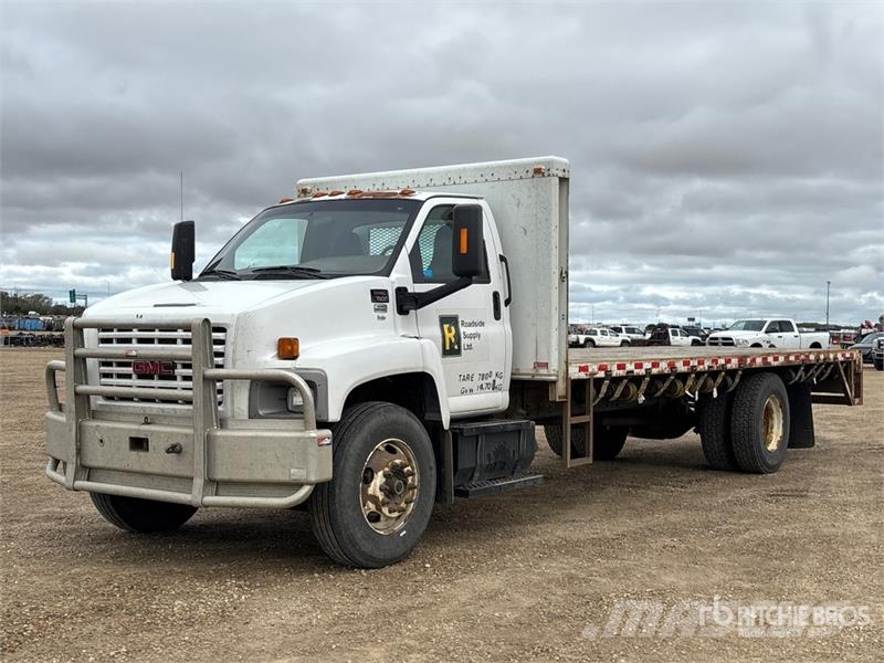 GMC C7500 4x2 Flatbed Truck Lastbil med lad/Flatbed