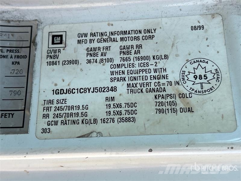 GMC T6500 4x2 Flatbed Truck 플랫베드/드롭사이드 트럭