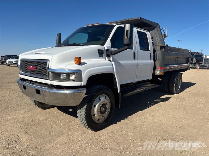GMC TopKick C5500 4x4 Crew Cab S/A Dump Truck Savivarčių priekabų vilkikai