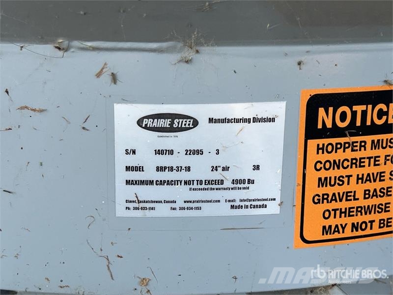 Goebel 8RP18-37-18 +/- 4900 bu 5 Ring Hopper Grain Bin Sonstige Ernte Verarbeitung und -lagerung