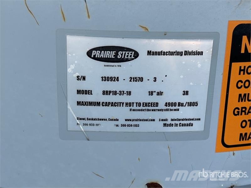 Goebel 8RP18-37-18 +/- 4900 bu 5 Ring Hopper Grain Bin Sonstige Ernte Verarbeitung und -lagerung