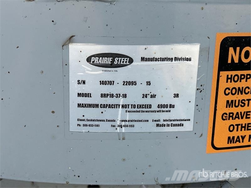 Goebel 8RP18-37-18 +/- 4900 bu 5 Ring Hopper Grain Bin Sonstige Ernte Verarbeitung und -lagerung