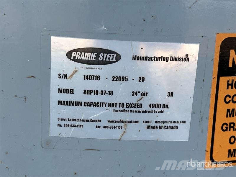 Goebel 8RP18-37-18 +/- 4900 bu 5 Ring Hopper Grain Bin Sonstige Ernte Verarbeitung und -lagerung