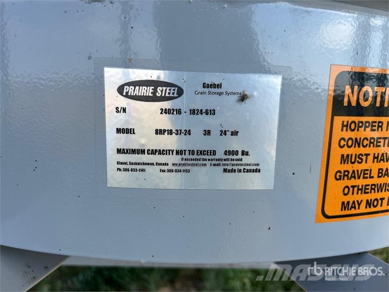 Goebel 8RP18-37-24 +/- 4900 bu 5 Ring Hopper Grain Bin Sonstige Ernte Verarbeitung und -lagerung