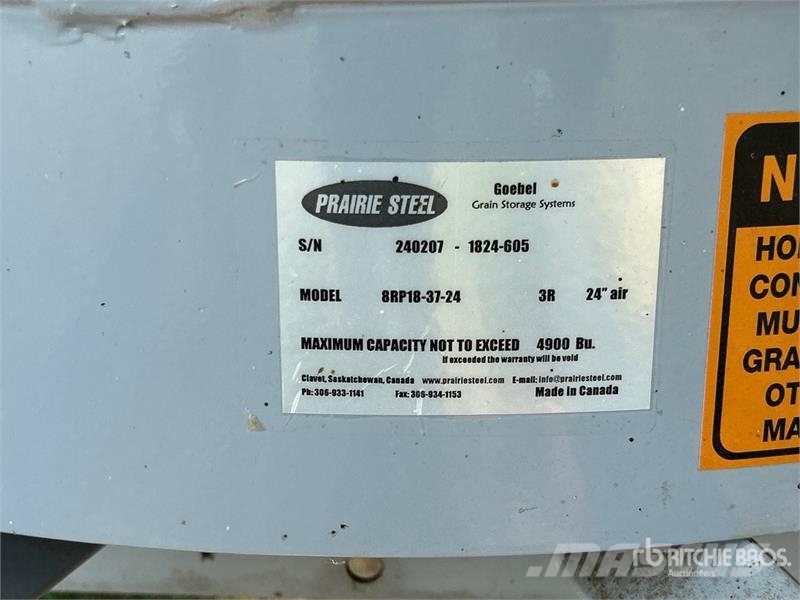 Goebel 8RP18-37-24 +/- 4900 bu 5 Ring Hopper Grain Bin Sonstige Ernte Verarbeitung und -lagerung