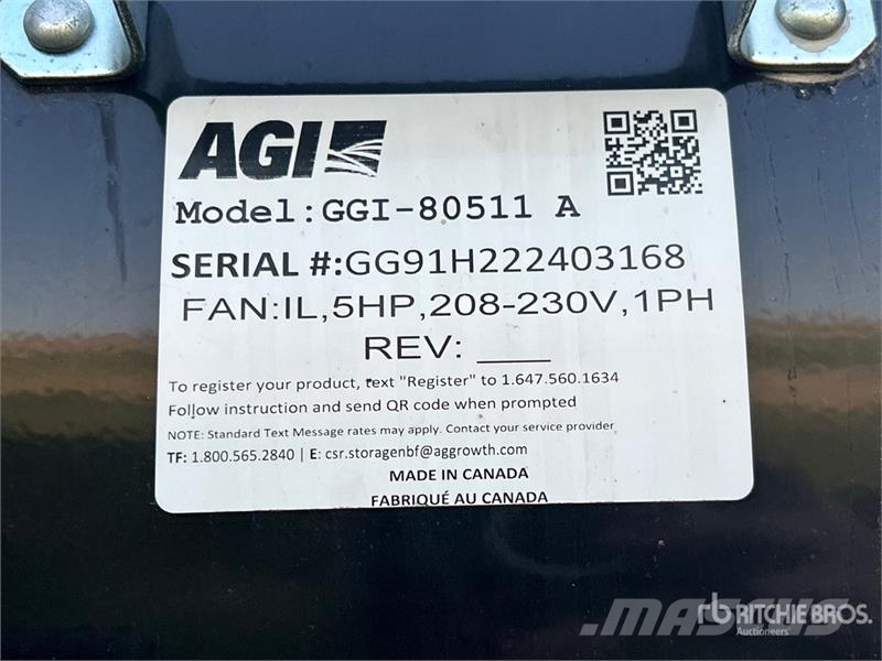 Goebel 8RP18-37-24 +/- 4900 bu 5 Ring Hopper Grain Bin Sonstige Ernte Verarbeitung und -lagerung