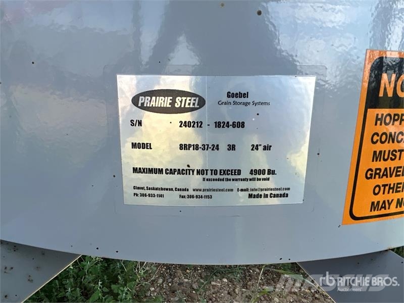Goebel 8RP18-37-24 +/- 4900 bu 5 Ring Hopper Grain Bin Sonstige Ernte Verarbeitung und -lagerung