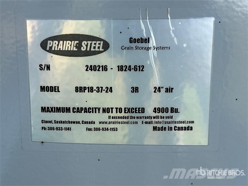 Goebel 8RP18-37-24 +/- 4900 bu 5 Ring Hopper Grain Bin Sonstige Ernte Verarbeitung und -lagerung