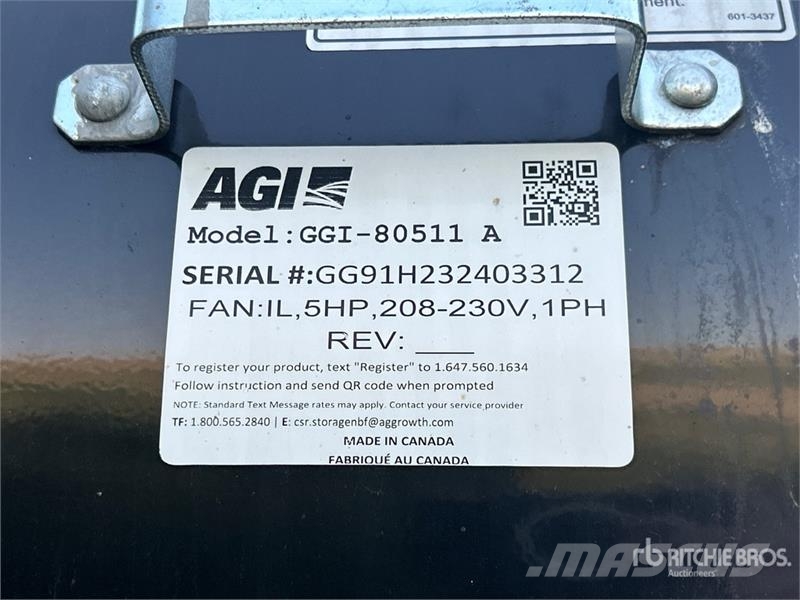 Goebel 8RP18-37-24 +/- 4900 bu 5 Ring Hopper Grain Bin Sonstige Ernte Verarbeitung und -lagerung