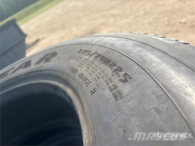 Goodyear of (4) Goodyear 275/70R22.5 Tires (Unused) Llantas