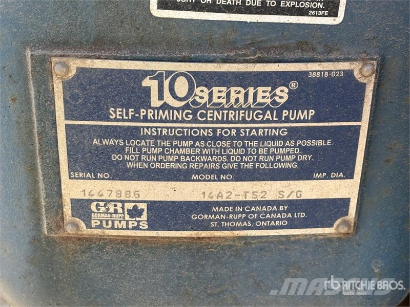 Gorman-Rupp Trailer-Mounted Water Pump Veepumbad
